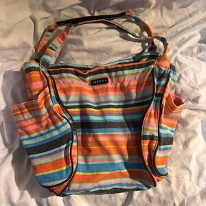 Roxy vintage Striped canvas Tote Bag